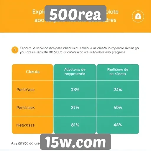 Desempenho do suporte ao cliente no site 500rea